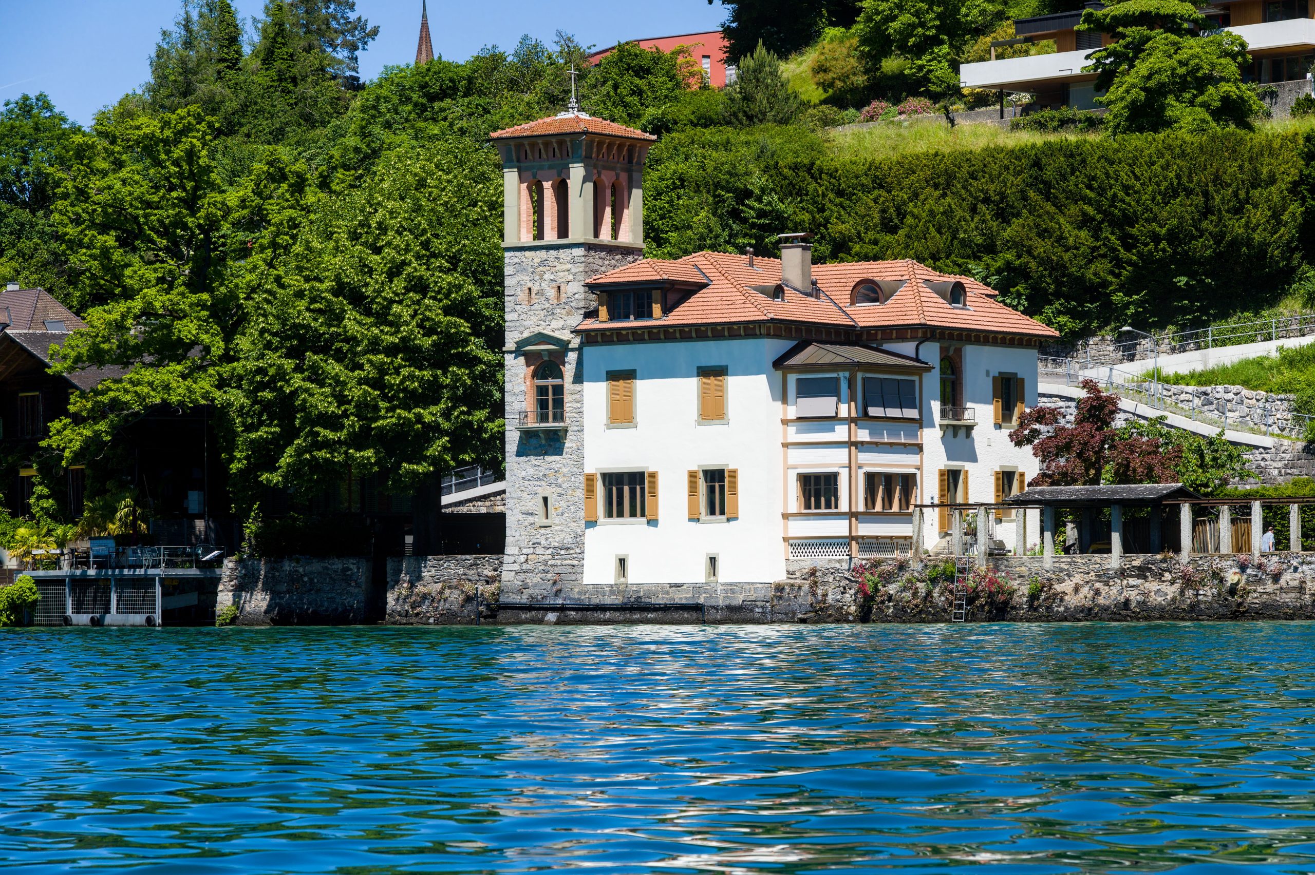 Localisation de la résidence Alain Delon en Suisse